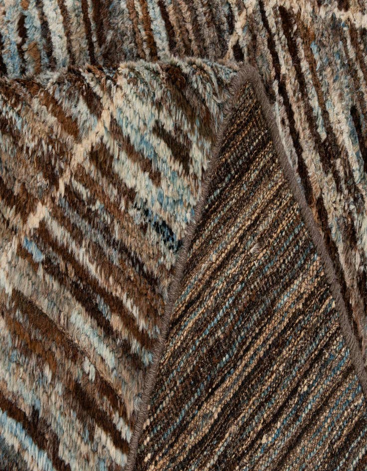 Detail image of  5' 11 x 7' 10  Hand Knotted Moroccan Wool Rug