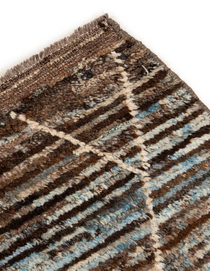 Detail image of  5' 11 x 7' 10  Hand Knotted Moroccan Wool Rug