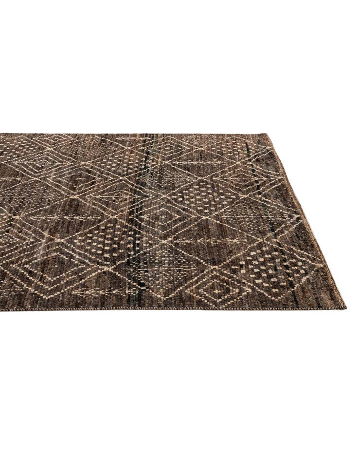 Detail image of  6' 2 x 8' 1  Hand Knotted Moroccan Wool Rug