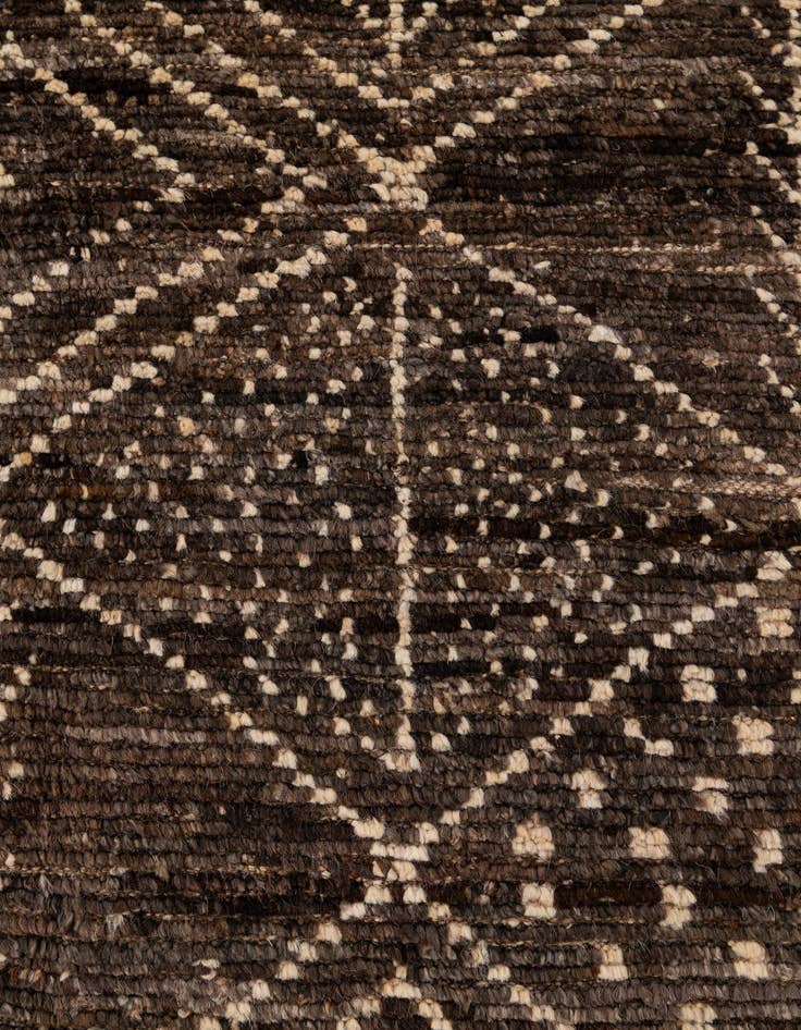 Detail image of  6' 2 x 8' 1  Hand Knotted Moroccan Wool Rug