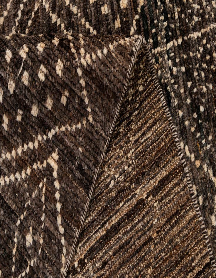 Detail image of  6' 2 x 8' 1  Hand Knotted Moroccan Wool Rug