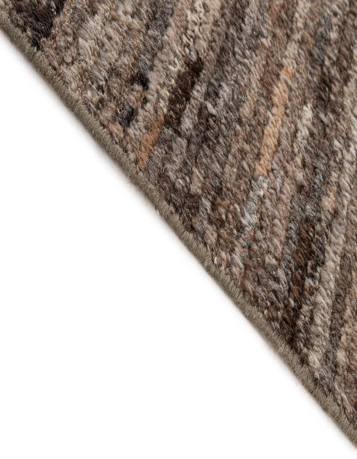 Detail image of  6' 4 x 9' 8  Hand Knotted Moroccan Wool Rug