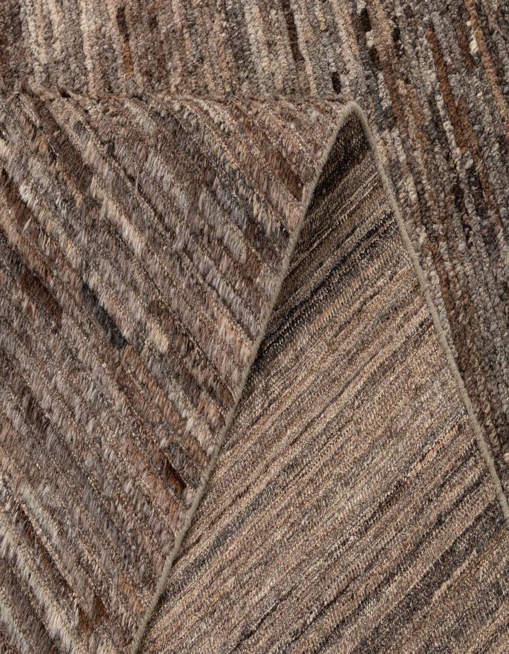 Detail image of  6' 4 x 9' 8  Hand Knotted Moroccan Wool Rug