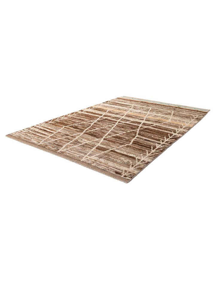 Detail image of  6' 5 x 9' 7  Hand Knotted Moroccan Wool Rug