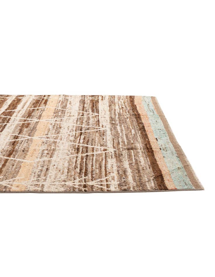 Detail image of  6' 5 x 9' 7  Hand Knotted Moroccan Wool Rug