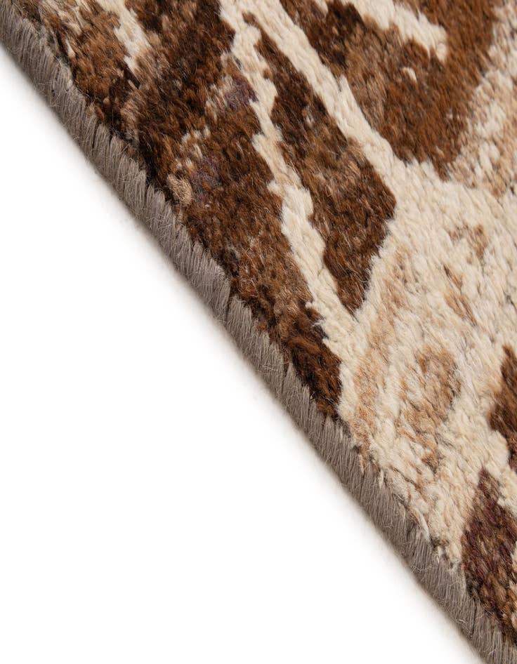 Detail image of  6' 5 x 9' 7  Hand Knotted Moroccan Wool Rug