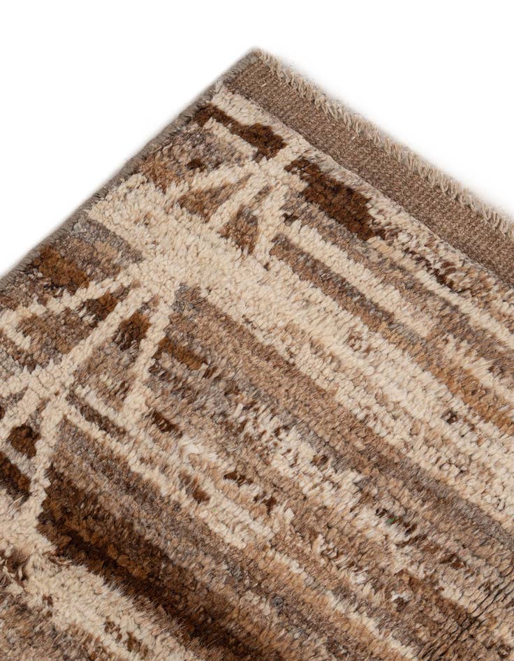 Detail image of  6' 5 x 9' 7  Hand Knotted Moroccan Wool Rug