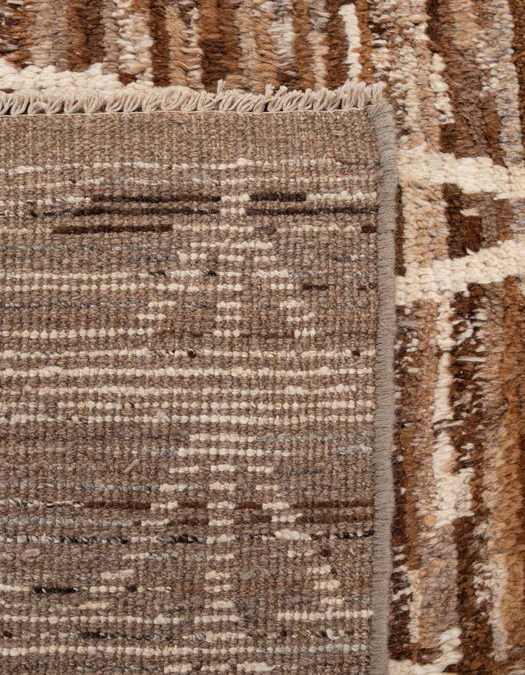 Detail image of  6' 5 x 9' 7  Hand Knotted Moroccan Wool Rug