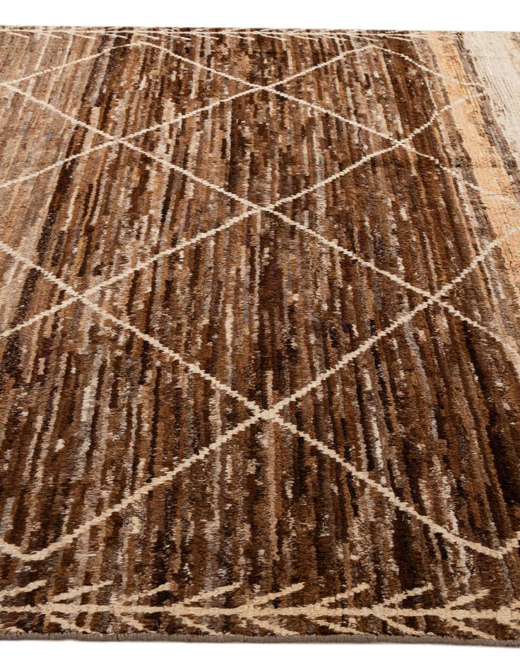 Detail image of  8' 2 x 10' 2  Hand Knotted Moroccan Wool Rug