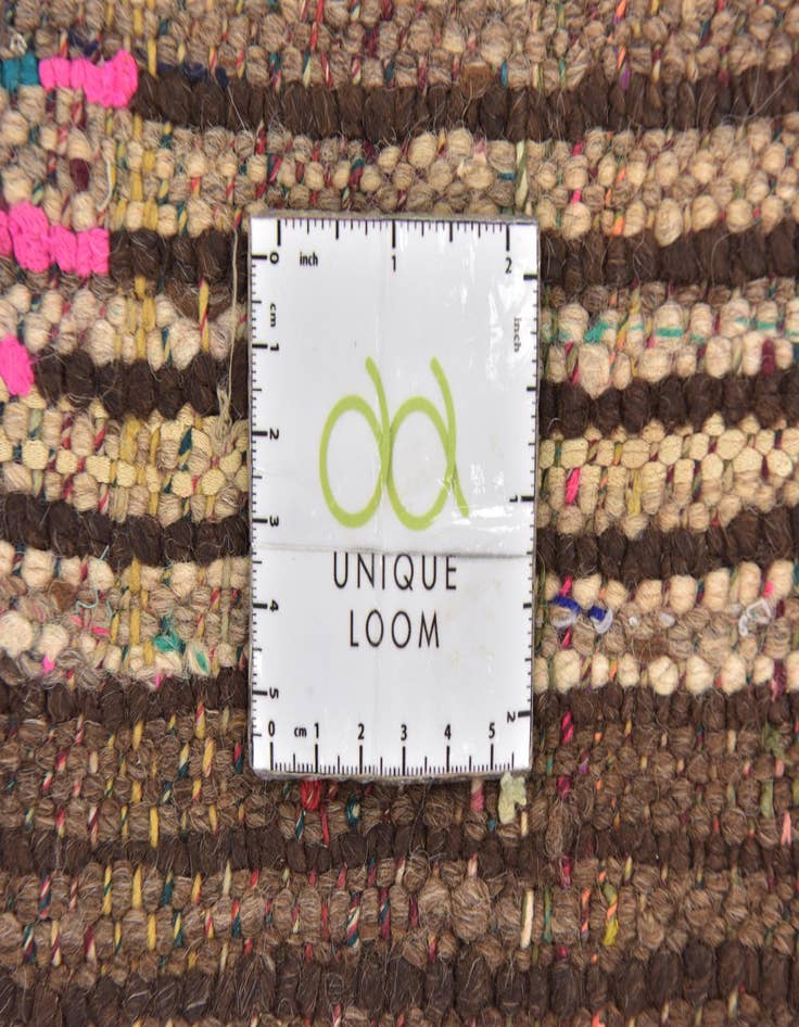 Detail image of  4' 10 x 8'  Hand Knotted Moroccan Wool Rug