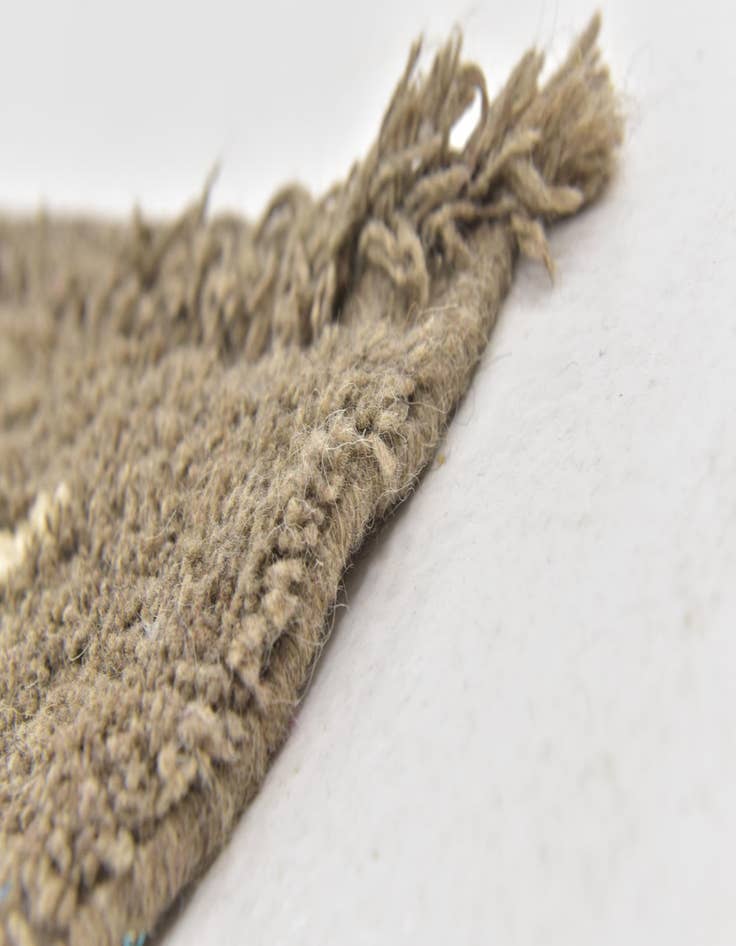 Detail image of  6' 10 x 9' 2  Hand Knotted Moroccan Wool Rug