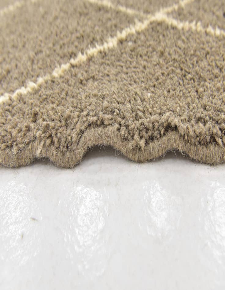 Detail image of  6' 10 x 9' 2  Hand Knotted Moroccan Wool Rug