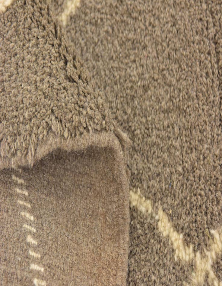 Detail image of  6' 10 x 9' 2  Hand Knotted Moroccan Wool Rug