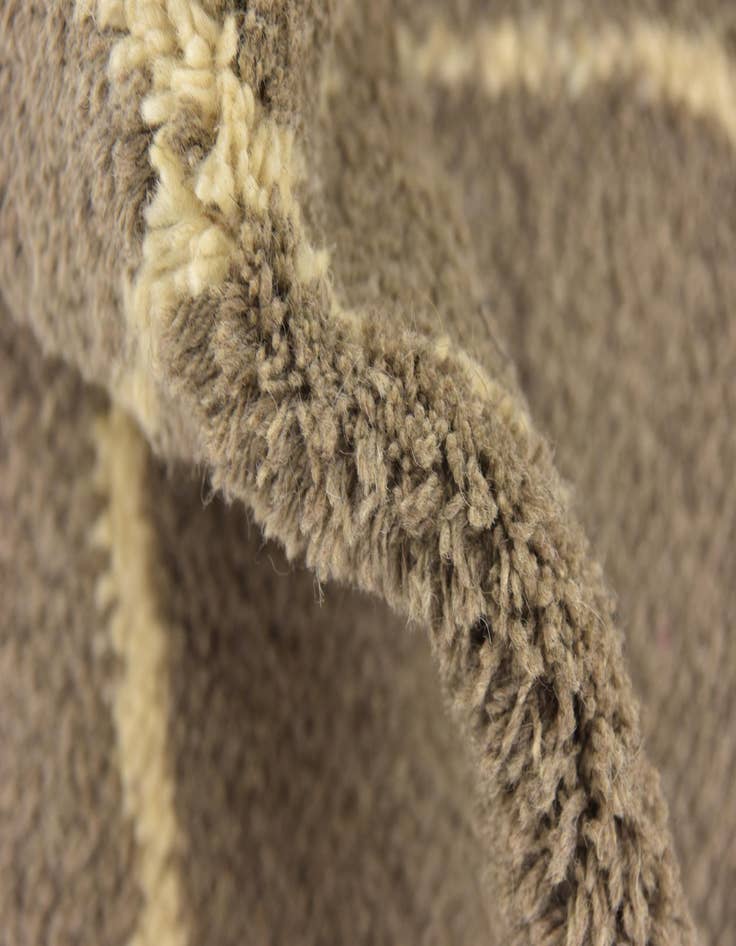 Detail image of  6' 10 x 9' 2  Hand Knotted Moroccan Wool Rug