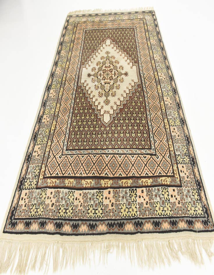 Detail image of  6' 10 x 9' 5  Hand Knotted Moroccan Wool Rug