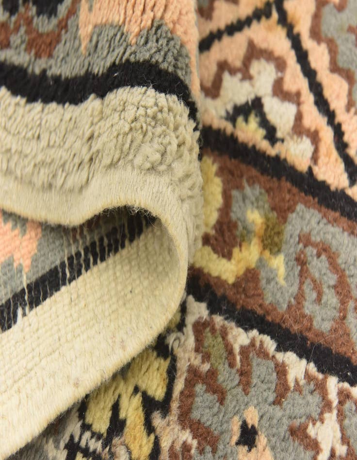 Detail image of  6' 10 x 9' 5  Hand Knotted Moroccan Wool Rug