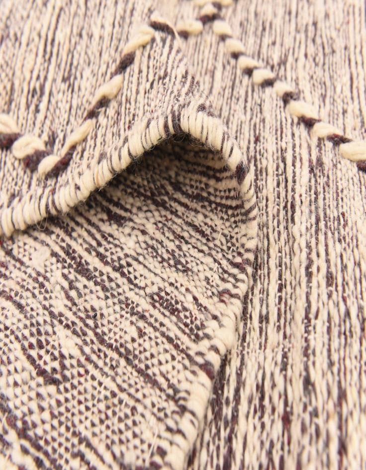 Detail image of  6' 6 x 10' 6  Hand Knotted Moroccan Wool Rug