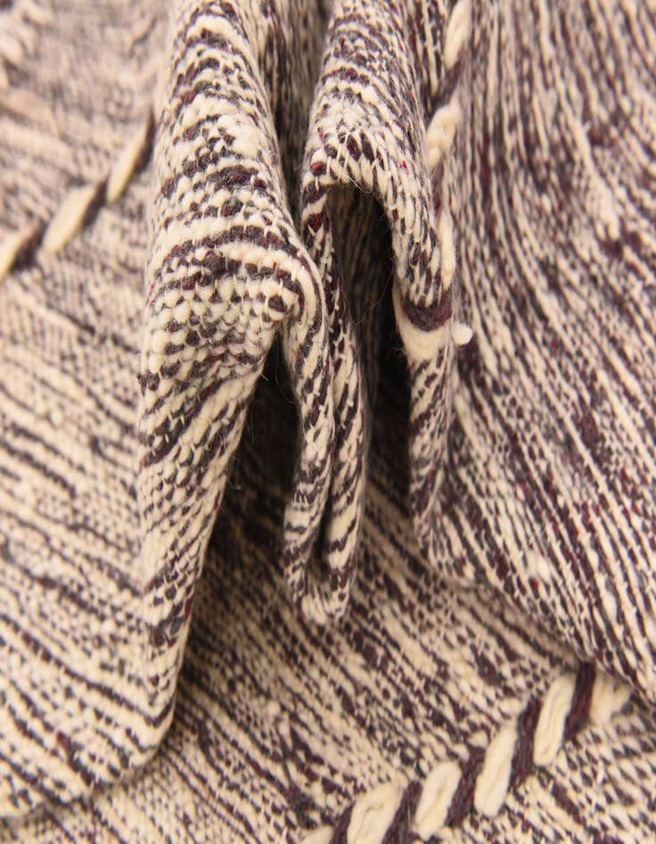 Detail image of  6' 6 x 10' 6  Hand Knotted Moroccan Wool Rug