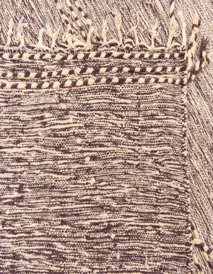 Detail image of  6' 6 x 10' 6  Hand Knotted Moroccan Wool Rug