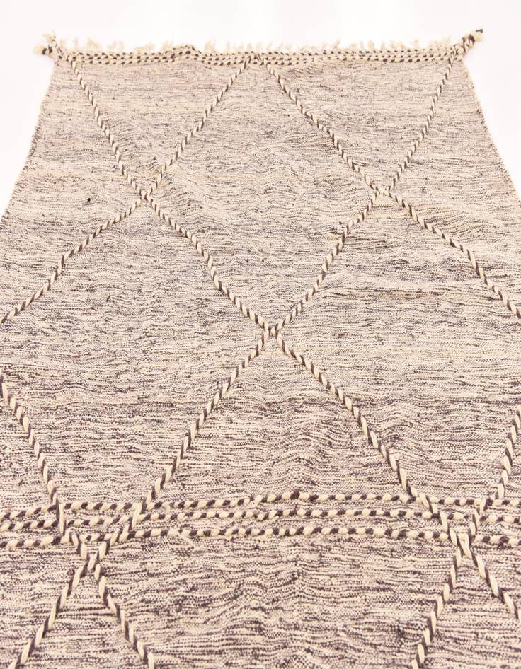 Detail image of  6' 6 x 10' 6  Hand Knotted Moroccan Wool Rug