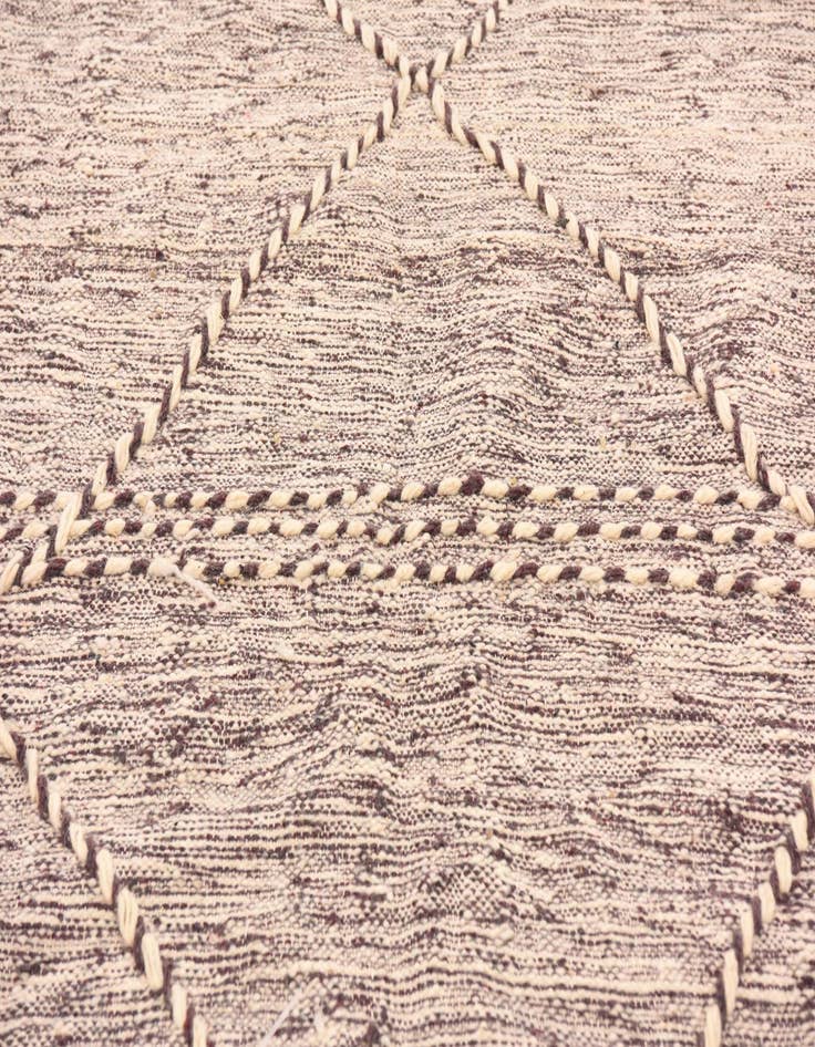 Detail image of  6' 6 x 10' 6  Hand Knotted Moroccan Wool Rug