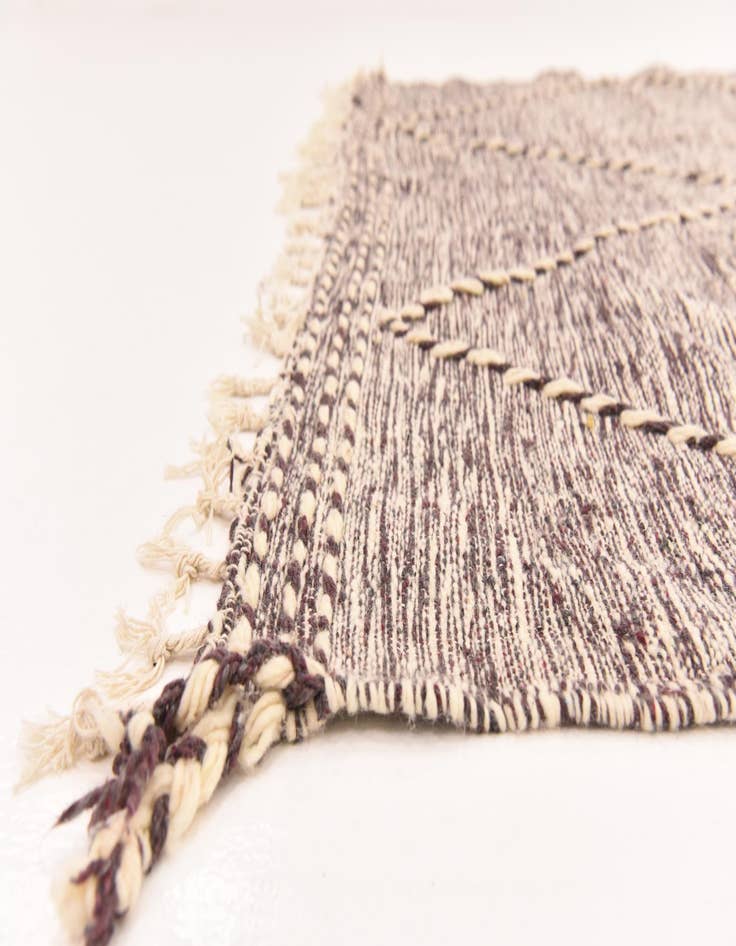 Detail image of  6' 6 x 10' 6  Hand Knotted Moroccan Wool Rug