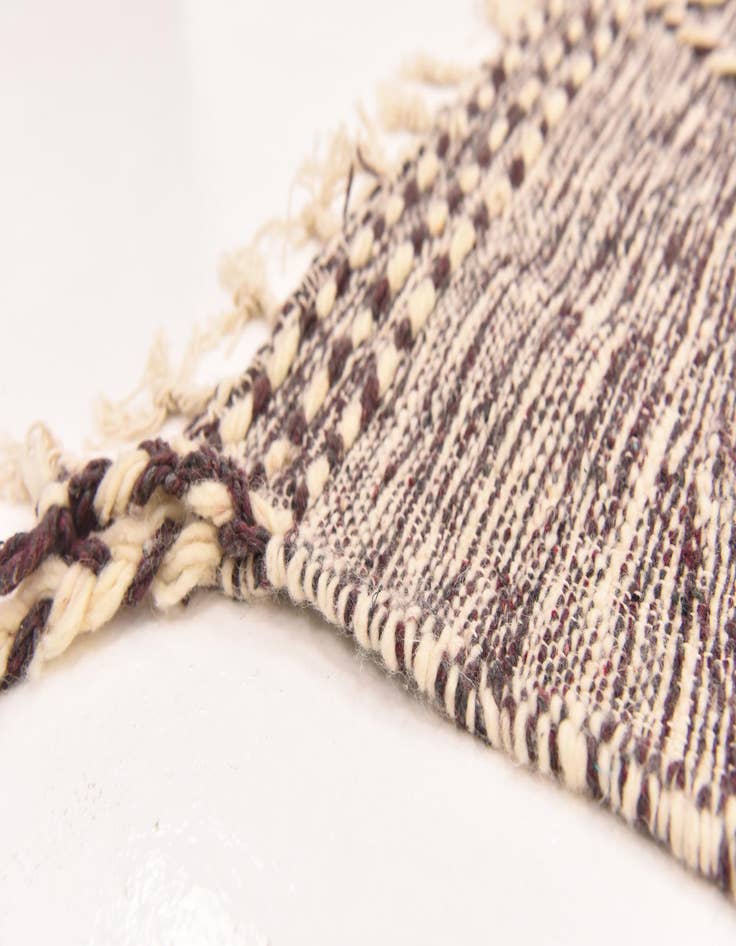 Detail image of  6' 6 x 10' 6  Hand Knotted Moroccan Wool Rug