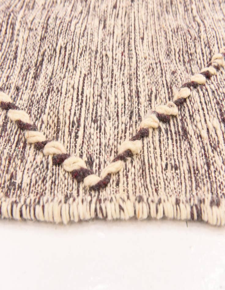 Detail image of  6' 6 x 10' 6  Hand Knotted Moroccan Wool Rug