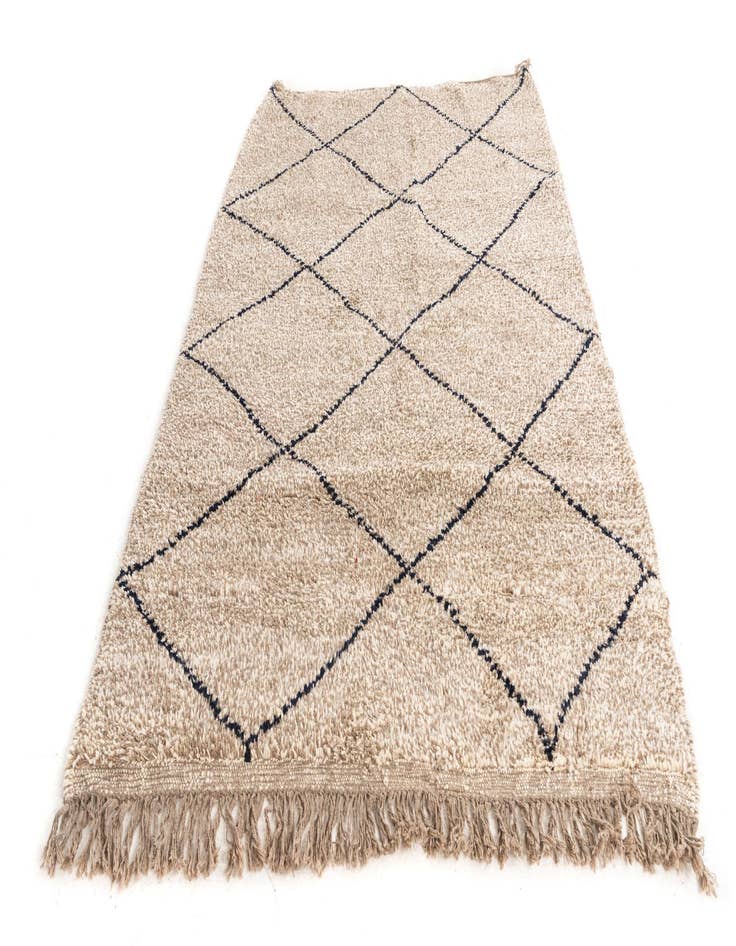 Detail image of  5' 4 x 7' 8  Hand Knotted Moroccan Wool Rug