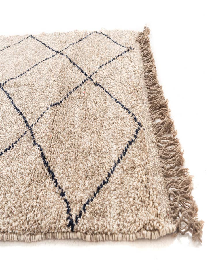 Detail image of  5' 4 x 7' 8  Hand Knotted Moroccan Wool Rug