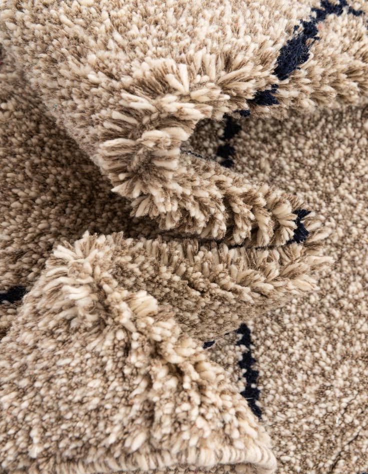 Detail image of  5' 4 x 7' 8  Hand Knotted Moroccan Wool Rug