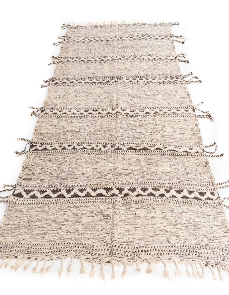 Detail image of  6' 4 x 9' 4  Hand Knotted Moroccan Wool Rug