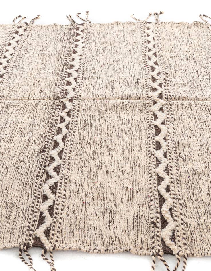 Detail image of  6' 4 x 9' 4  Hand Knotted Moroccan Wool Rug