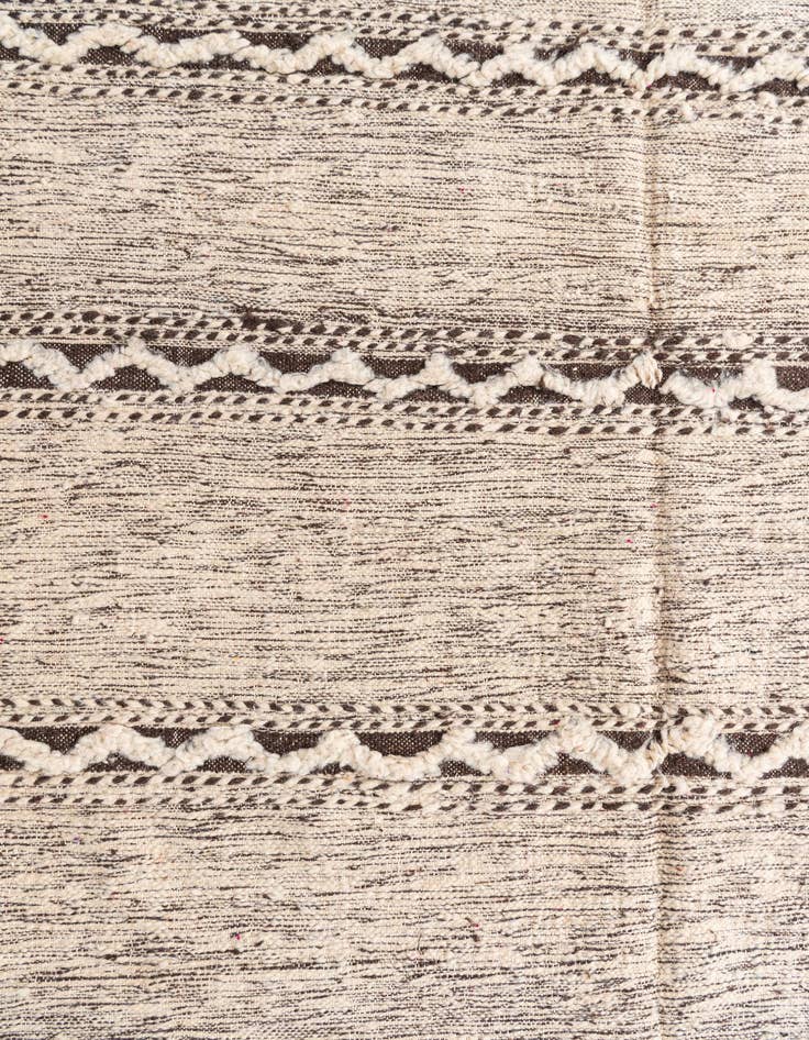 Detail image of  6' 4 x 9' 4  Hand Knotted Moroccan Wool Rug