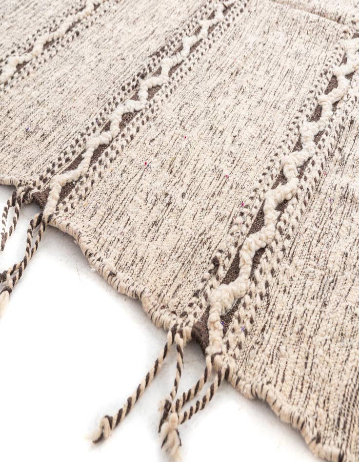 Detail image of  6' 4 x 9' 4  Hand Knotted Moroccan Wool Rug