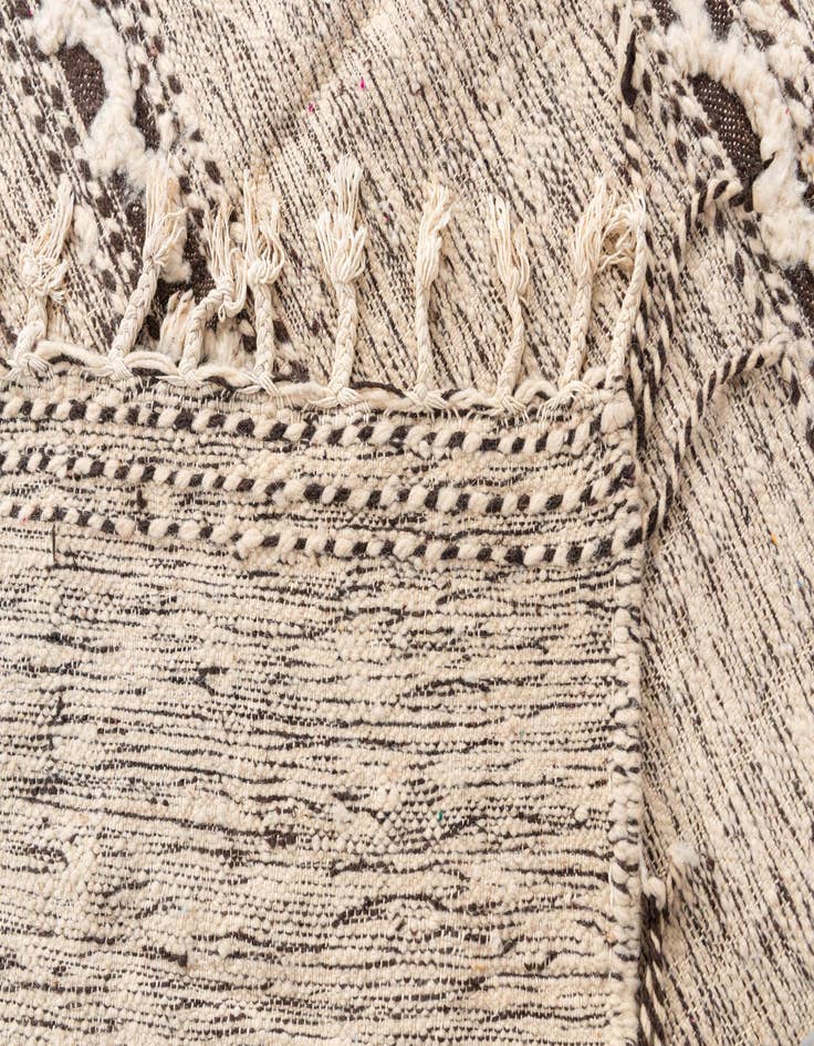 Detail image of  6' 4 x 9' 4  Hand Knotted Moroccan Wool Rug