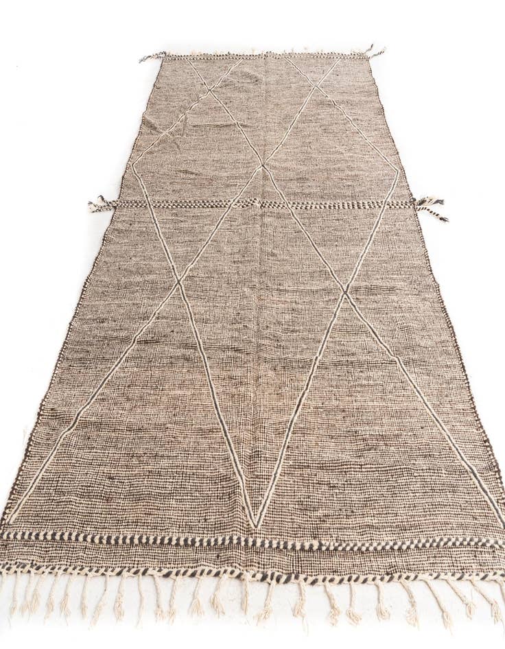 Detail image of  6' 6 x 10' 3  Hand Knotted Moroccan Wool Rug