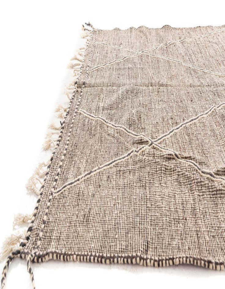 Detail image of  6' 6 x 10' 3  Hand Knotted Moroccan Wool Rug