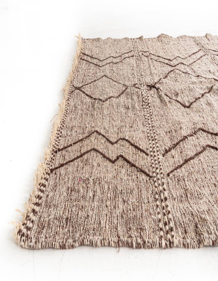 Detail image of  6' 5 x 10'  Hand Knotted Moroccan Wool Rug