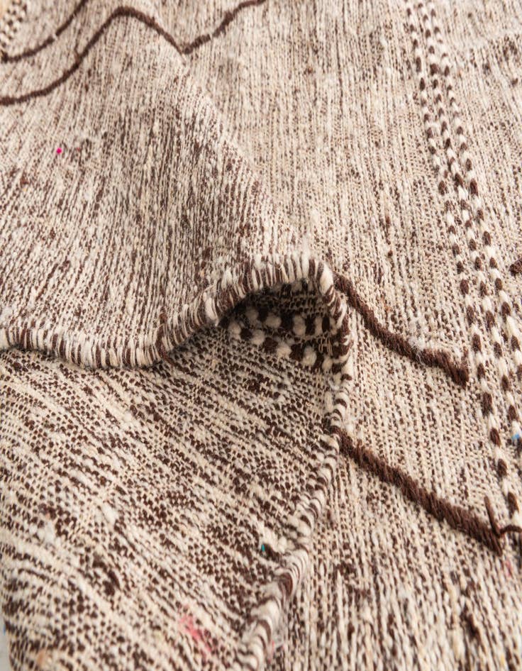 Detail image of  6' 5 x 10'  Hand Knotted Moroccan Wool Rug