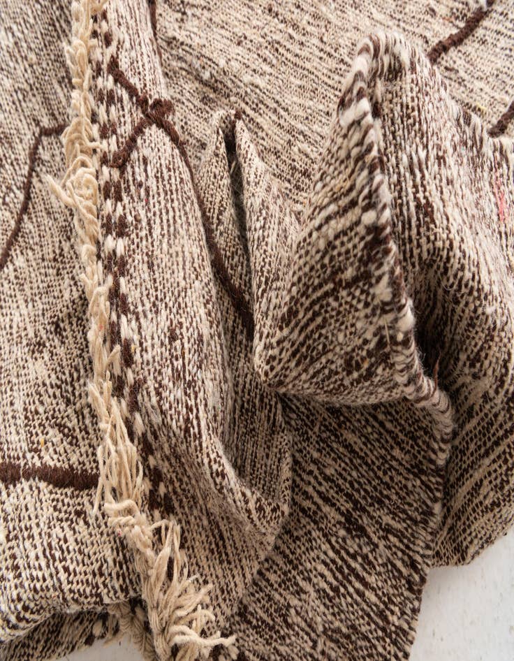 Detail image of  6' 5 x 10'  Hand Knotted Moroccan Wool Rug