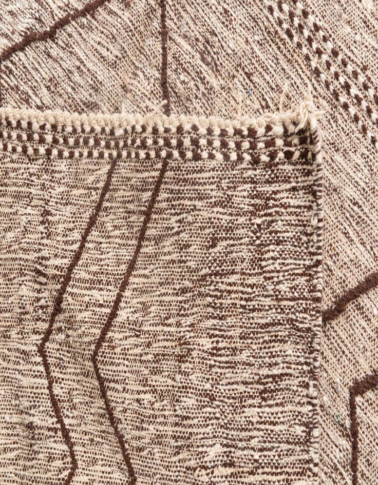 Detail image of  6' 5 x 10'  Hand Knotted Moroccan Wool Rug