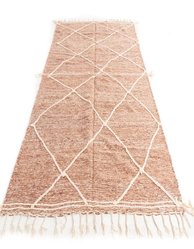 Detail image of  6' 2 x 9' 9  Hand Knotted Moroccan Wool Rug