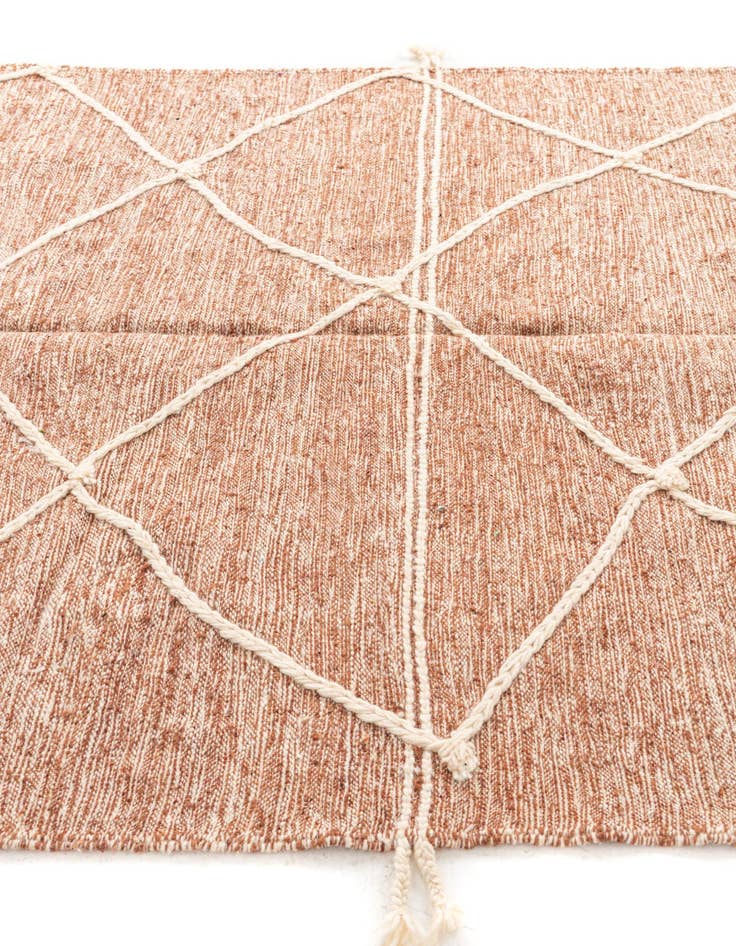 Detail image of  6' 2 x 9' 9  Hand Knotted Moroccan Wool Rug