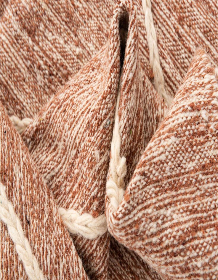 Detail image of  6' 2 x 9' 9  Hand Knotted Moroccan Wool Rug