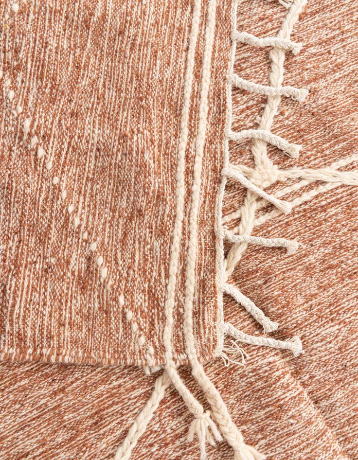 Detail image of  6' 2 x 9' 9  Hand Knotted Moroccan Wool Rug