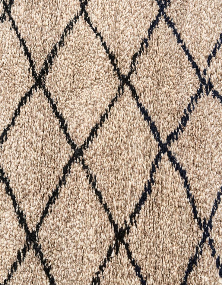 Detail image of  5' 3 x 8'  Hand Knotted Moroccan Wool Rug