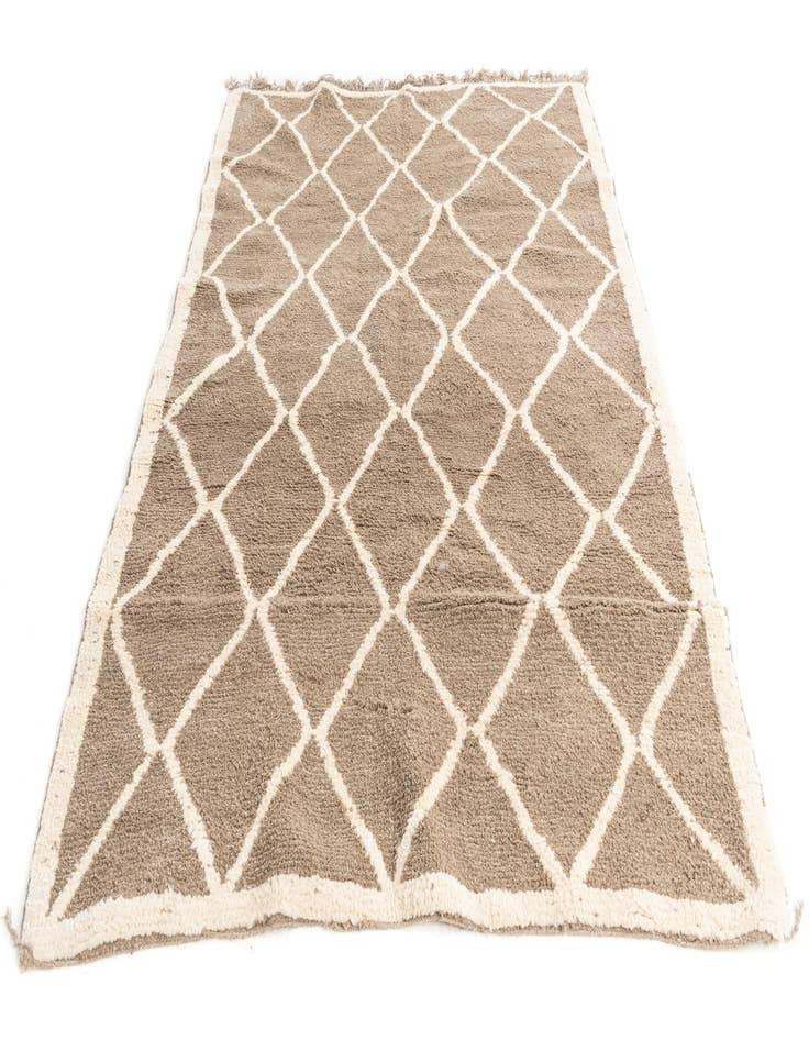 Detail image of  5' 9 x 8' 3  Hand Knotted Moroccan Wool Rug