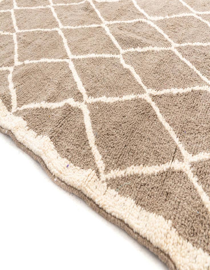 Detail image of  5' 9 x 8' 3  Hand Knotted Moroccan Wool Rug