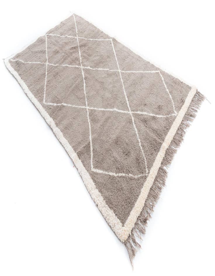 Detail image of  5' x 9'  Hand Knotted Moroccan Wool Rug